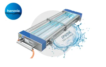 Hanovia UV BD 2016 HD Conveyor belt disinfection unit  rugged  waterproof  hygienic design